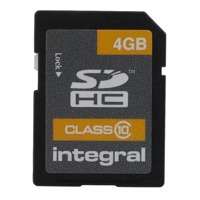 Integral Memory 4 GB SDHC SD Card Class 10, INSDH4G10V1