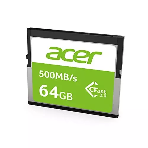 Acer 64 GB SD Card 500 Mb/s Read Speed Compatible Devices Camera, CF100