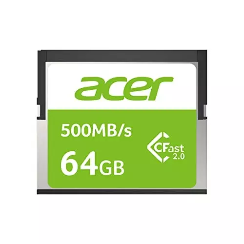 Acer 64 GB SD Card 500 Mb/s Read Speed Compatible Devices Camera, CF100