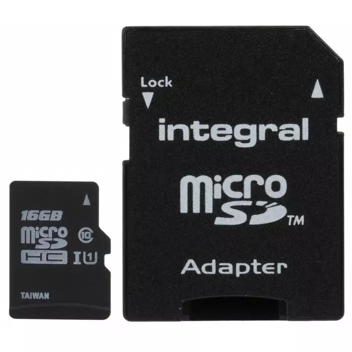 Integral Memory 16 GB MicroSDXC Micro SD Card Class 10, INMSDH16G10-90U1