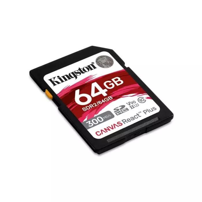 Kingston 64 GB Industrial SDXC SD Card, Class 10, UHS-II, U3, V90, SDR2/64GB