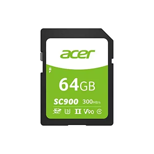 Acer 64 GB SD Card 300 Mb/s Read Speed Compatible Devices Smartphone, SC900