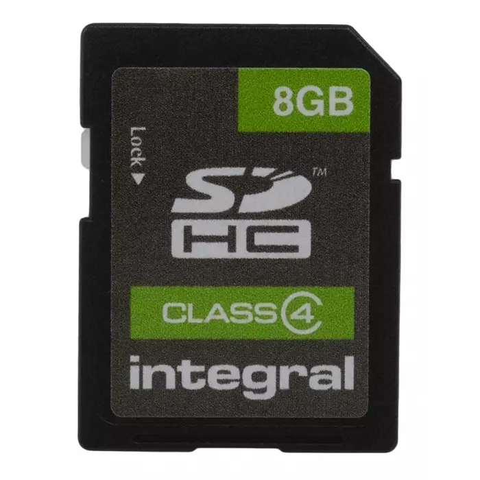 Integral Memory 8 GB SDHC SD Card Class 4, INSDH8G4V2