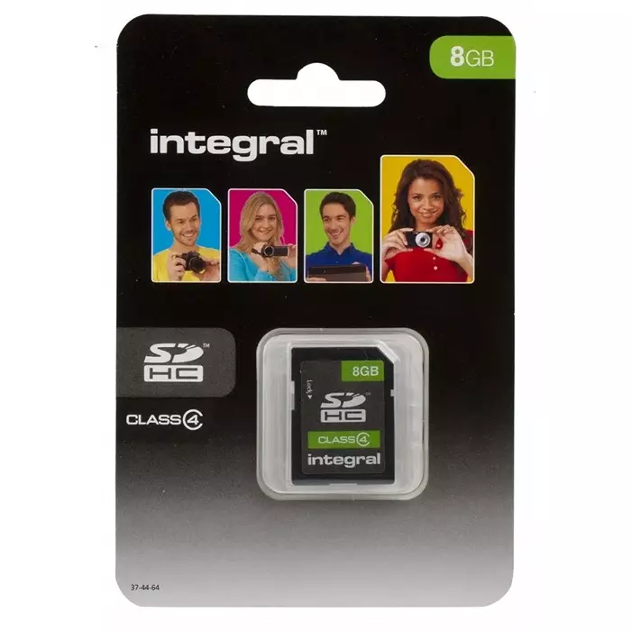 Integral Memory 8 GB SDHC SD Card Class 4, INSDH8G4V2