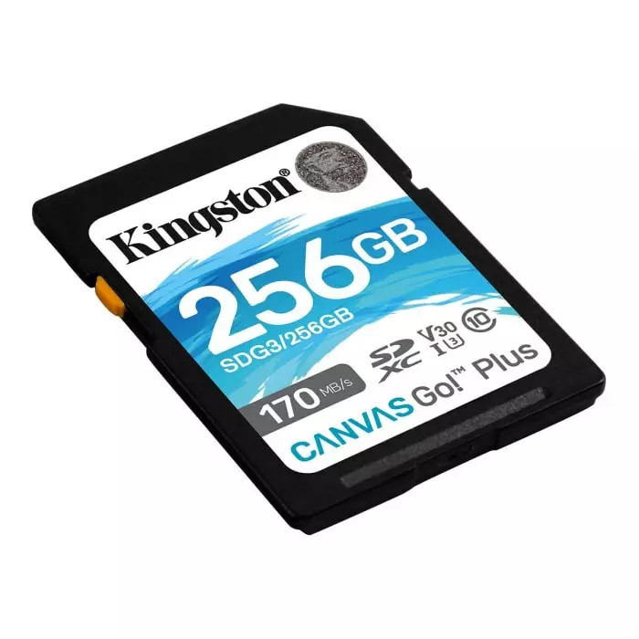 Kingston 256 GB SDXC SD Card, A2, Class 10, U3, UHS-I, V30, SDG3/256GB