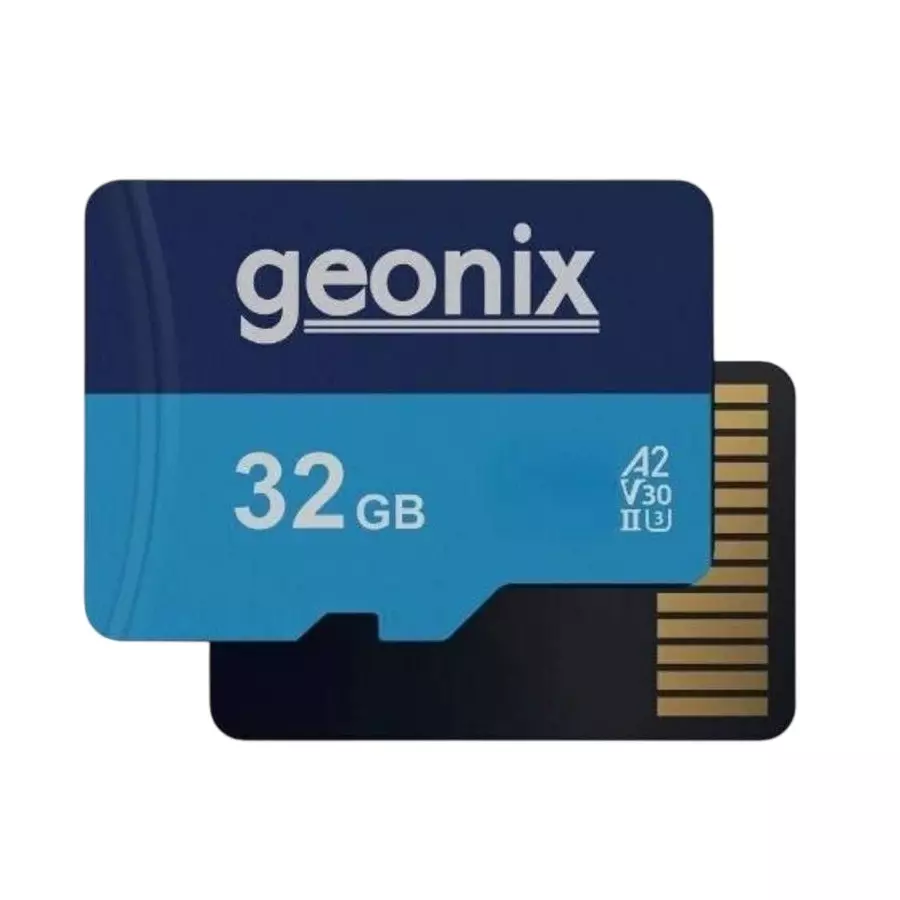 GEONIX Microsd Card 32GB Class 10 Up to 130 MB/s Read Speed with 5-Year Warranty for Mobile, Camera & Tablet, GXMSD32GB