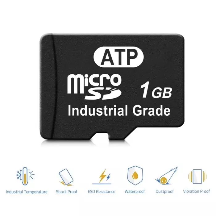 ATP 1 GB Industrial MicroSD Micro SD Card Class 10 UHS-1 U1, AF1GUDI-ZAEXM