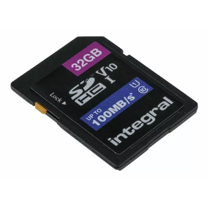 Integral Memory 32 GB SDHC SD Card Class 10 UHS-1 U1, INSDH32G-100V10