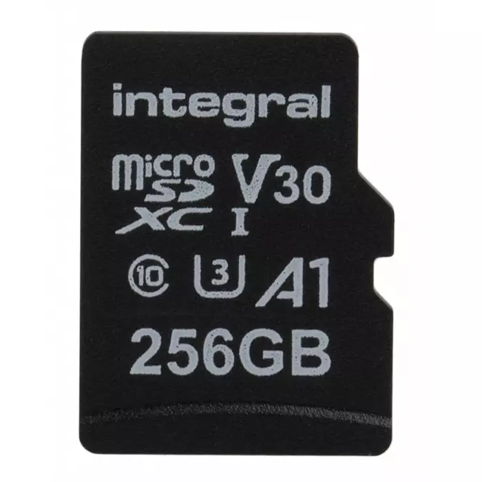 Integral Memory 256 GB MicroSDXC Micro SD Card Class 10 UHS-1 U3, INMSDX256G-100/90V30