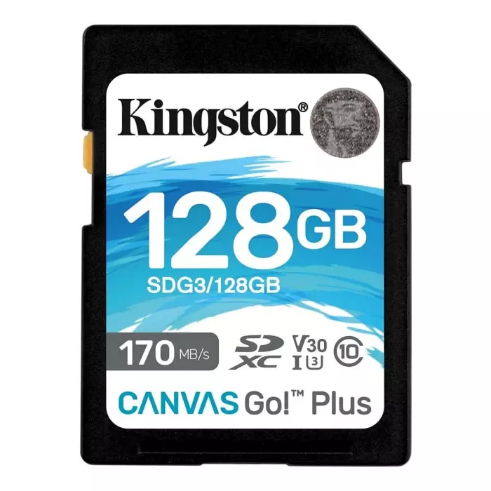 Kingston 128 GB SDXC SD Card, A2, Class 10, U3, UHS-I, V30, SDG3/128GB