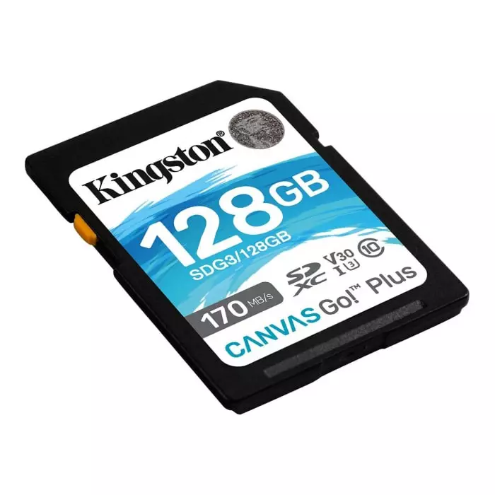 Kingston 128 GB SDXC SD Card, A2, Class 10, U3, UHS-I, V30, SDG3/128GB