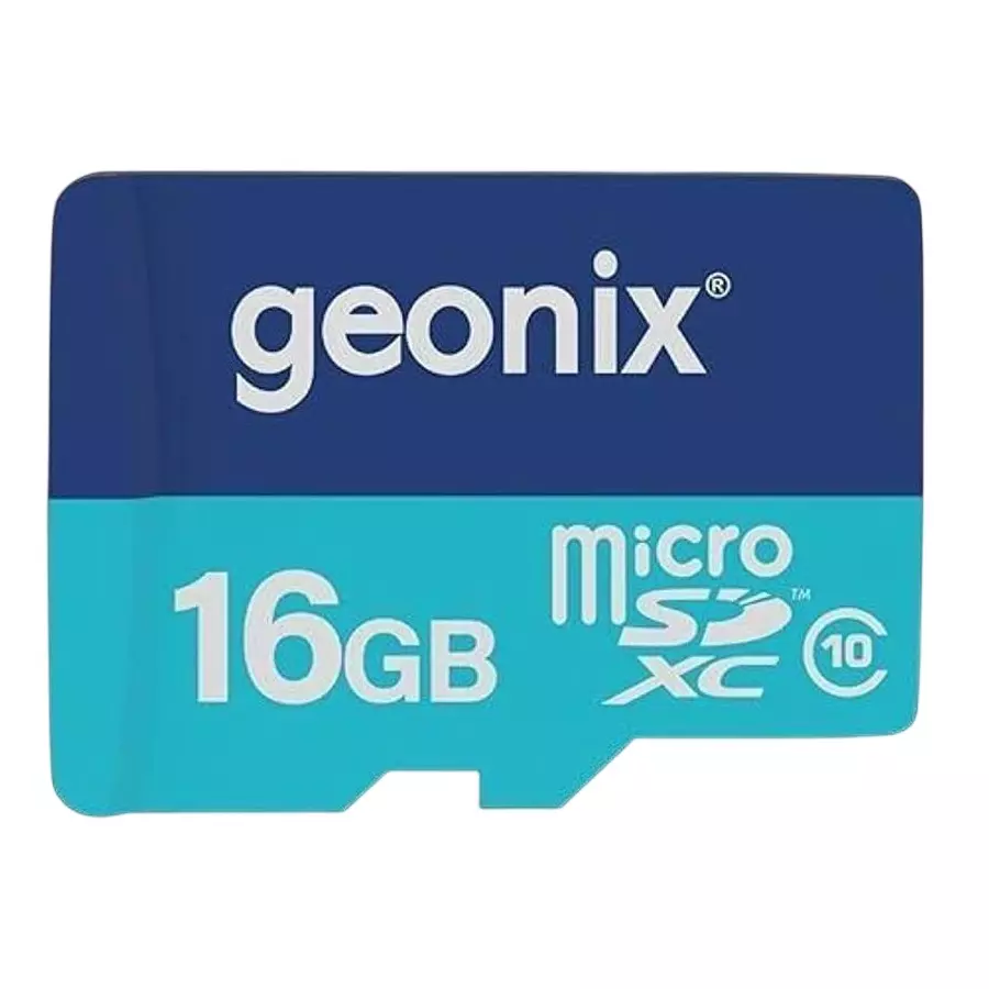 GEONIX Microsd Card 16GB Class 10 and 150 MB/s Read Speed with 5-Year Warranty, GXNSD16GB