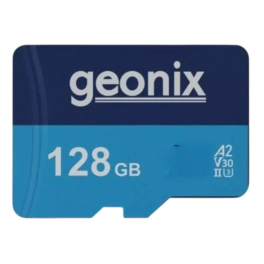 GEONIX Microsd Card 128GB Class 10 Up to 130 MB/s Read Speed with 5-Year Warranty for Mobile, Tablet & Camera, GXMSD128GB