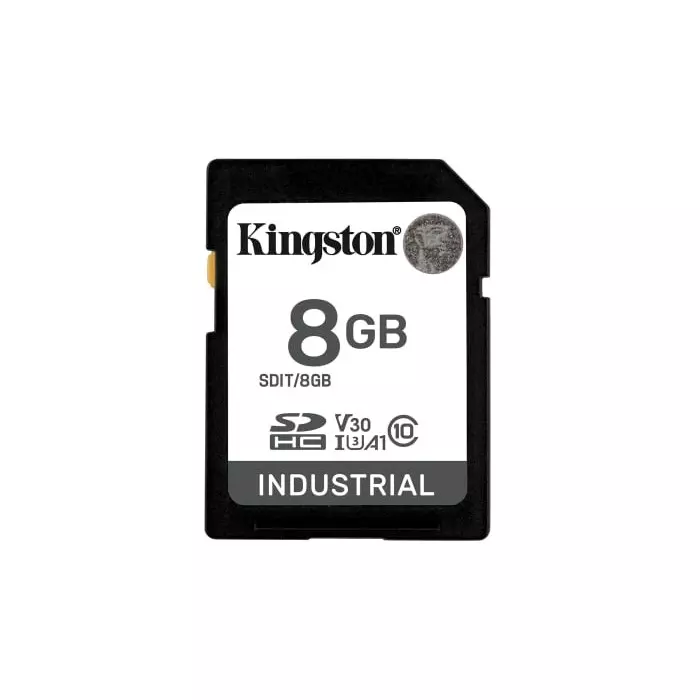 Kingston 8 GB Industrial SD SD Card, UHS-I Speed Class U3, SDIT/8GB