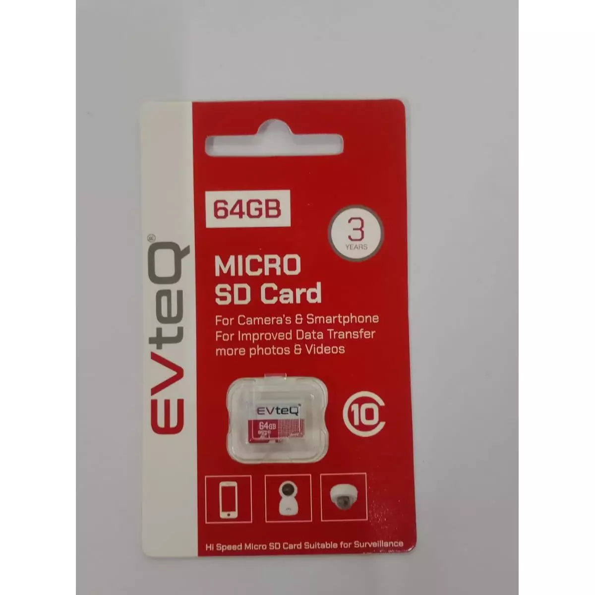 EVTeq MicroSDXC 64 GB Storage Capacity Up to 100 MB/s High-Performance Data Transfer, 4K Video Recording, EV MSD 64 GB-2