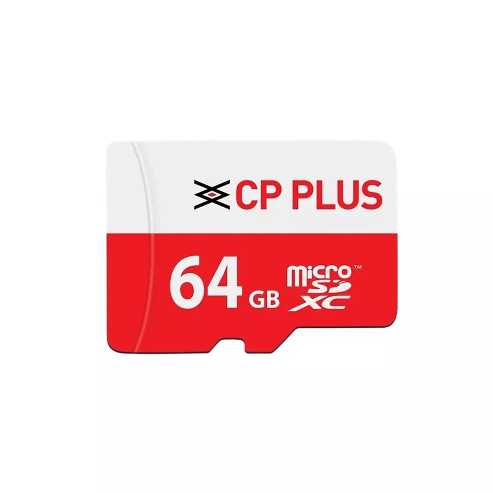 CP PLUS 64 GB Storage Capacity Micro SD Card Up to 30 MB/s Write Speed, CP-UM64C