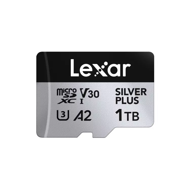 Lexar High-Performance microSDXC Memory Card 1 TB UHS-I with SD Adapter, SILVER PLUS