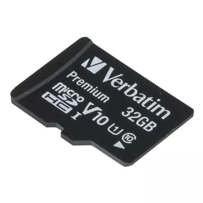 Verbatim 32 GB MicroSDHC Micro SD Card Class 10, 44013