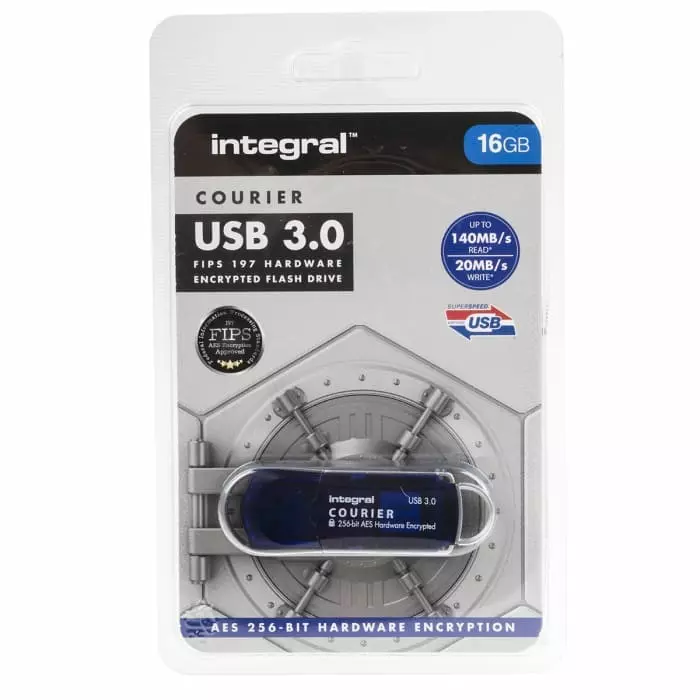 Integral Memory USB 3.0 Flash Drive 16 GB USB 3.0 USB Flash Drive, INFD16GCOU3.0-197