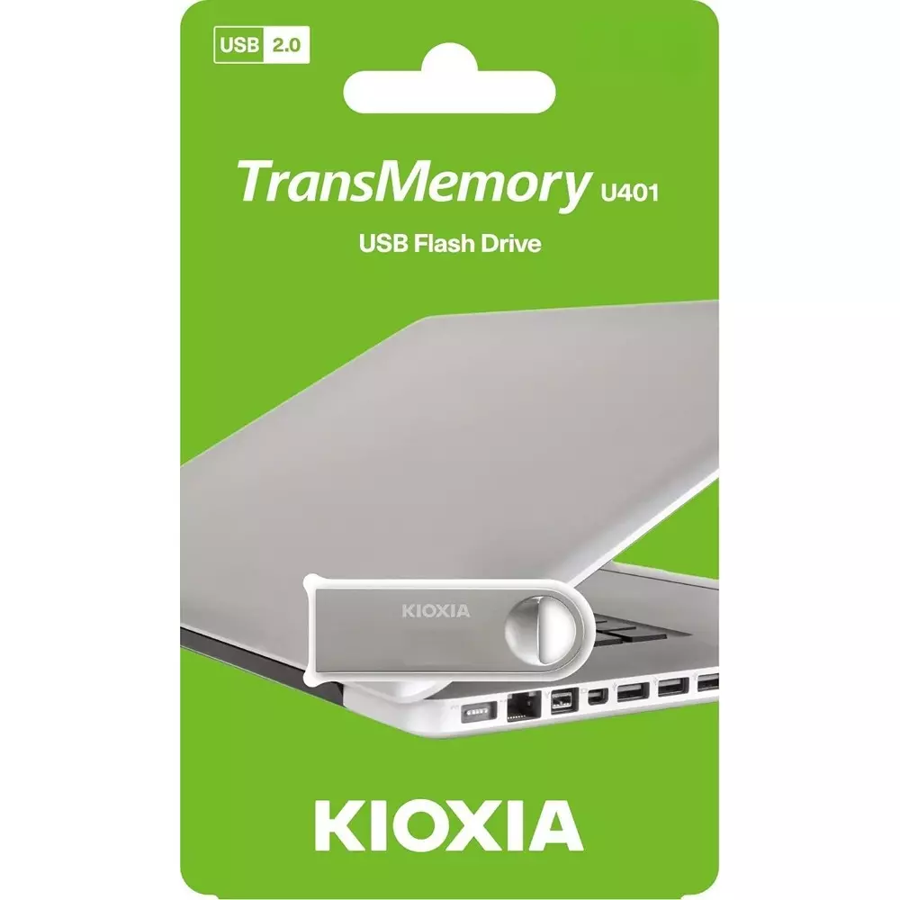 KIOXIA Portable Flash Pen Drive 64 GB Storage USB 2.0 White for Desktop & Laptop, U401