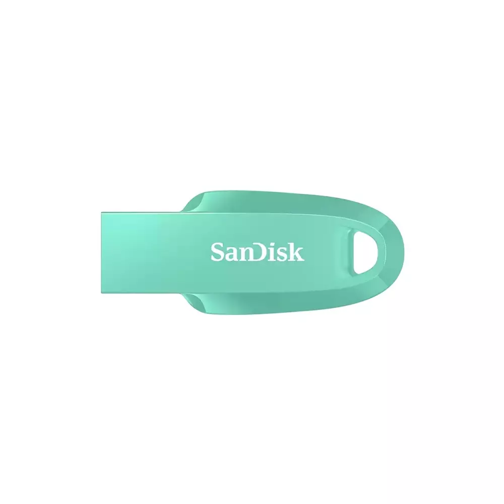 SanDisk Ultra Curve Flash Drive USB 3.2 Gen 1 128 GB Mint, SDCZ550-128G-I35G