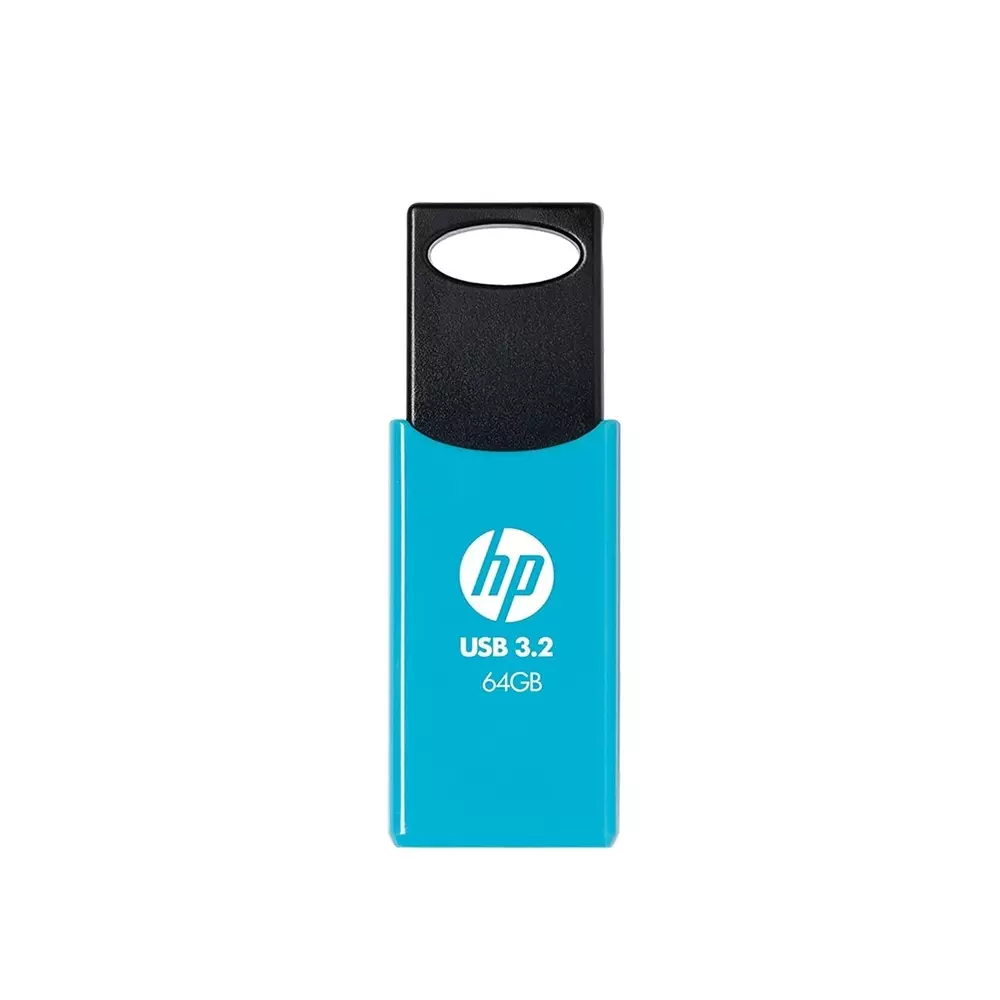 HP Pendrive USB 3.2 Interface 64 GB Storage Capacity Plastic Body Blue & Black, 712W