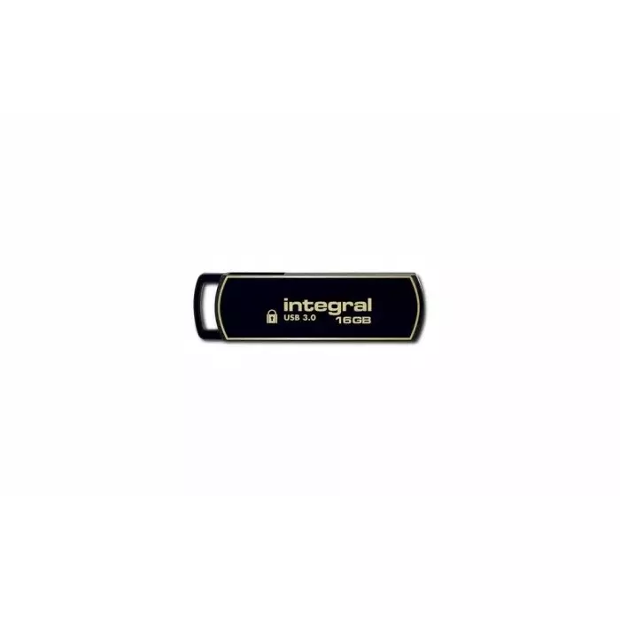 Integral Memory USB 3.0 Flash Drive 16 GB USB 3.0 Software Encrypted Flash Drive, INFD16GB360SEC3.0
