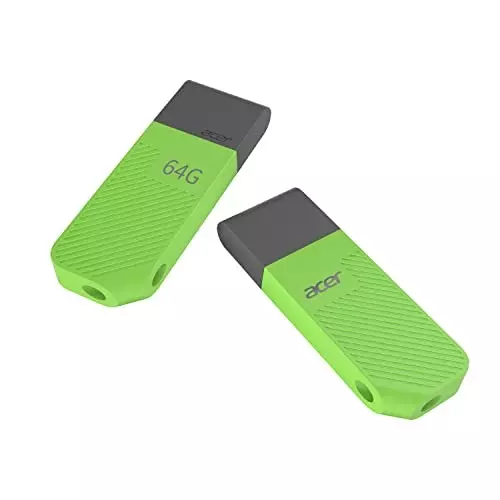 Acer 64 GB Pen Drive USB 3.2 Hardware Interface 120 Mbps Read Speed Green, UP300 G