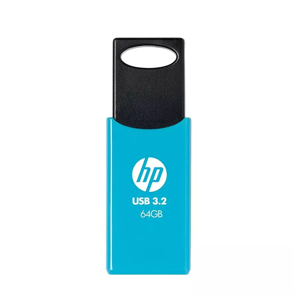 HP Pendrive 64 GB Capacity USB 3.2 Hardware Interface 70 MB/s Data Transfer Rate Blue & Black Color , 712w