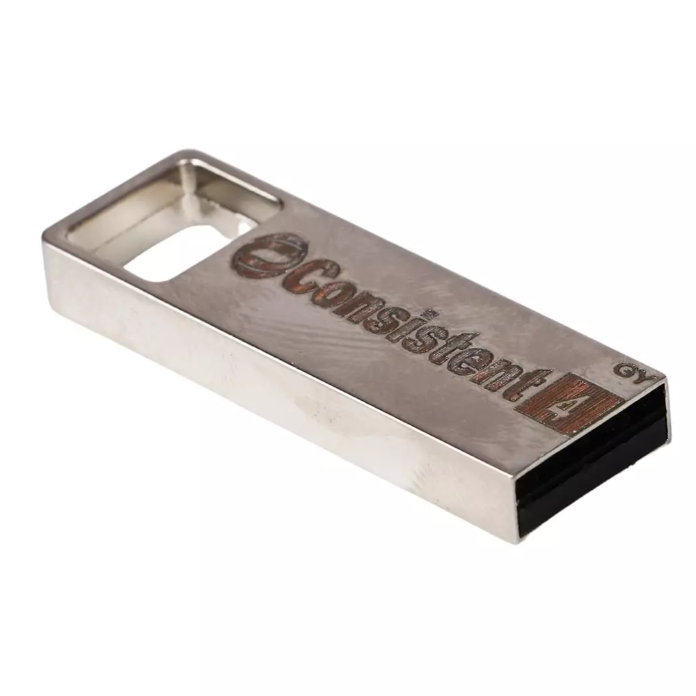 Consistent USB 2.0 Flash Drive 4 GB Grey Supports Windows, Mac and Linux, CTP10004