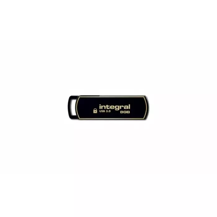 Integral Memory USB 3.0 Flash Drive 8 GB USB 3.0 Software Encrypted Flash Drive, INFD8GB360SEC3.0