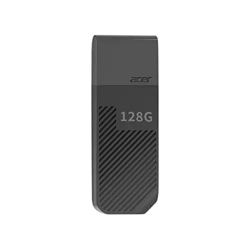 Acer 128 GB Flash Memory Drive USB 3.2 Gen 1 Hardware Interface 120 Mbps Read Speed Black, UP300