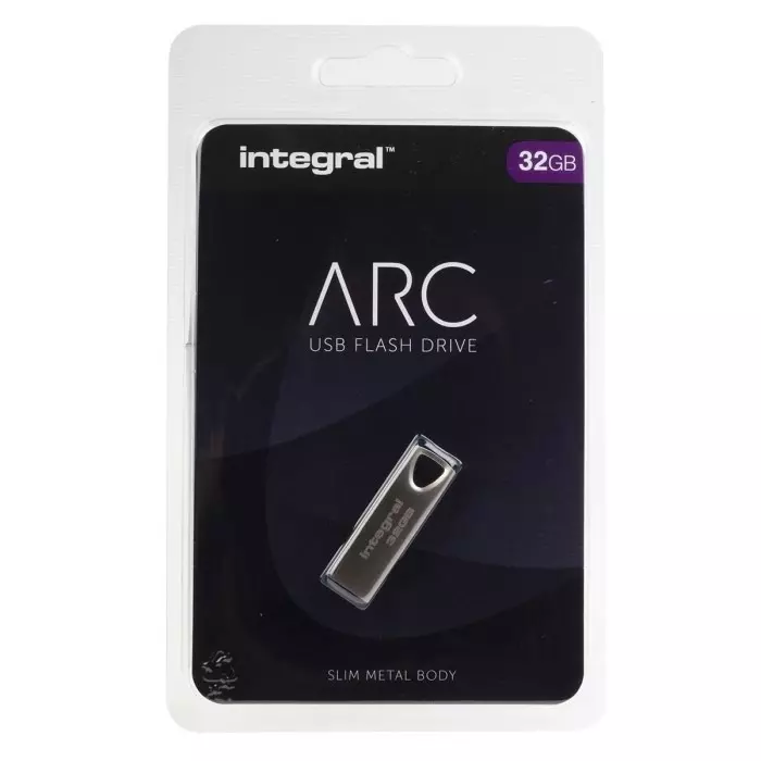Integral Memory USB 2.0 Flash Drive 32 GB USB 2.0 USB Flash Drive, INFD32GBARC