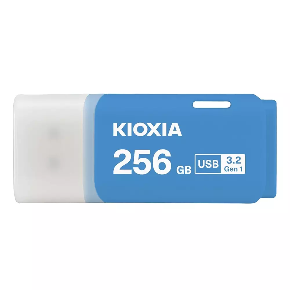 KIOXIA Flash Pan Drive 256 GB Storage USB 3.2 Blue for Desktop & Laptop, U301