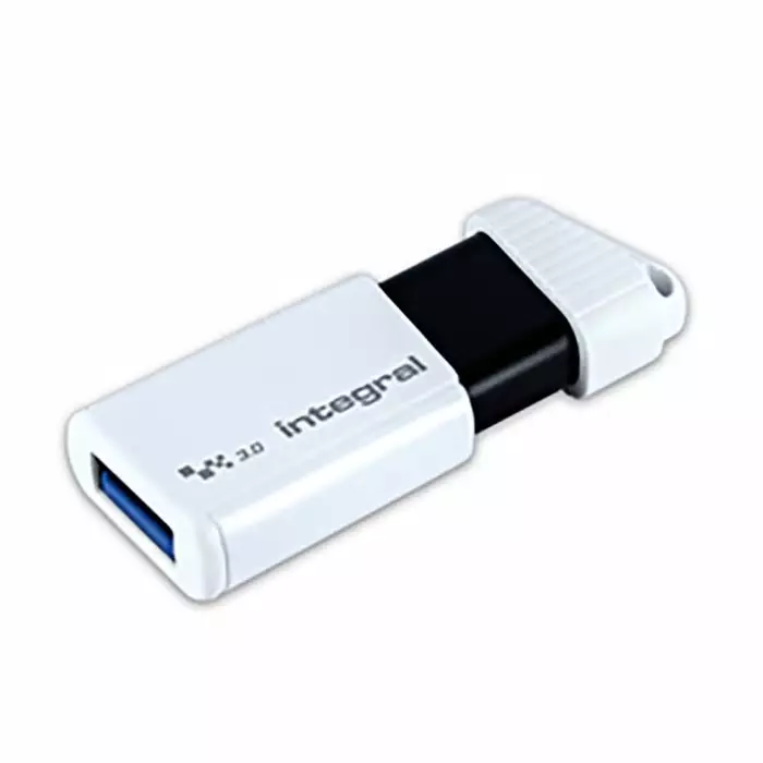 Integral Memory USB 3.1 Flash Drive 128 GB USB 3.1 USB Flash Drive, INFD128GBTURBWH3.0