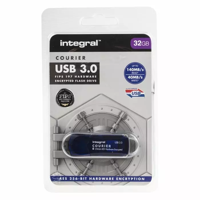 Integral Memory USB 3.0 Flash Drive 32 GB USB 3.0 USB Flash Drive, INFD32GCOU3.0-197