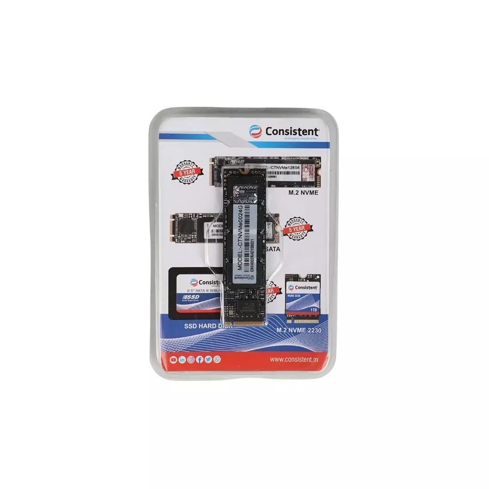Consistent Internal SSD M.2 (2280) 2 TB with PCIe 4.0 NVMe (PCIe Gen 4.0 x 4) Interface, CTNVMe0024G