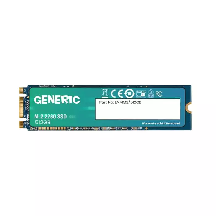 GENERIC 512 GB NVMe M.2 SSD, Internal Solid State Drive with SATA Interface