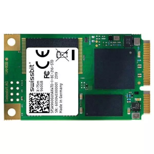 SWISSBIT mSATA Solid State Drive 240 GB Memory Size 60x22x3.3 mm, SFSA240GU4AA4TO-I-HC-226-STD