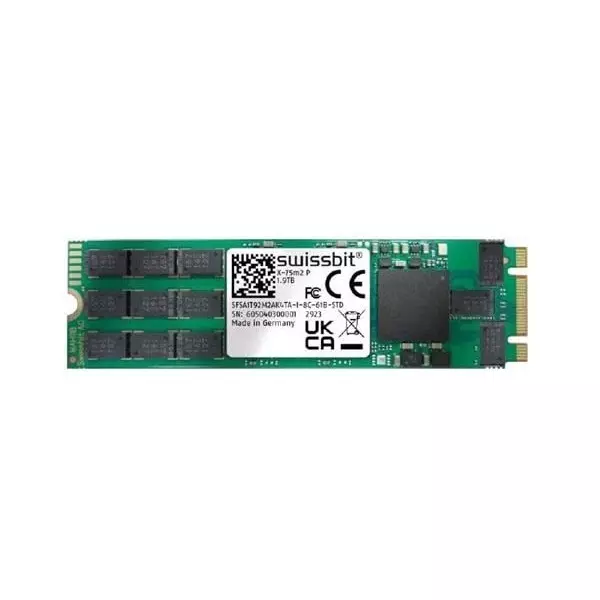 SWISSBIT M.2 Solid State Drive 1920 GB Memory Size 30x22x3.8 mm, SFSA1T92M2AK4TB-C-XC-61G-STD
