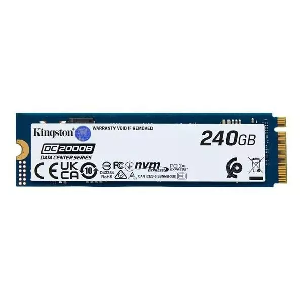 Kingston NVMe Solid State Drive 240 GB Memory Size 42x22x3.8 mm, SEDC2000BYM8/240G