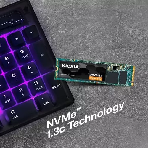 KIOXIA EXCERIA G2 NVMe SSD Memory Card 1000 GB (1 TB) Storage Multicolor for Desktop & Laptop