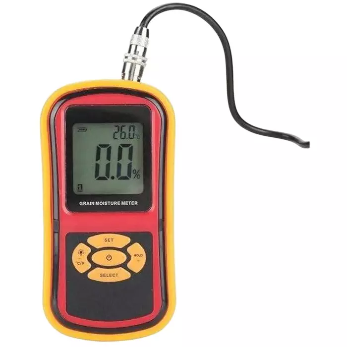 KERRO Grain Moisture Meter Pin Type with Measuring Probe, 10 mm Measurement Depth and 5% to 30% Range, GM-640