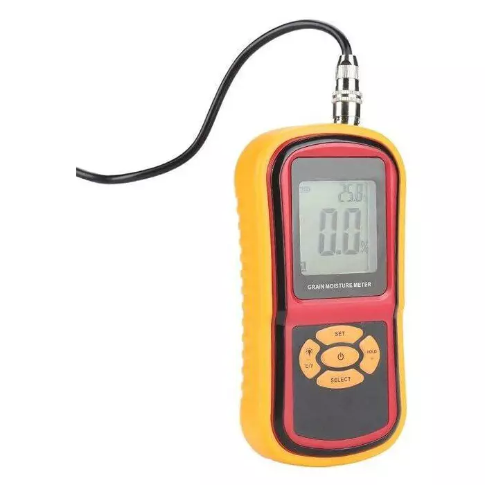 KERRO Grain Moisture Meter Pin Type with Measuring Probe, 10 mm Measurement Depth and 5% to 30% Range, GM-640
