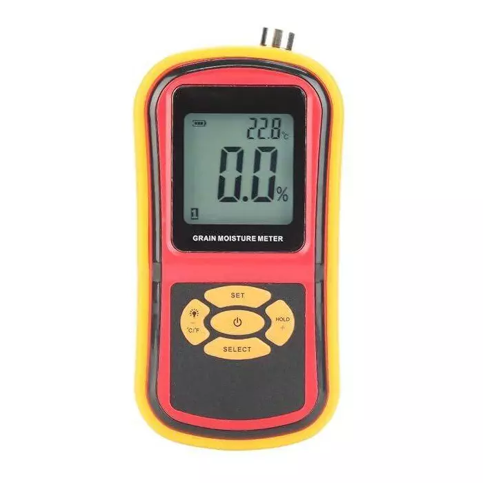 KERRO Grain Moisture Meter Pin Type with Measuring Probe, 10 mm Measurement Depth and 5% to 30% Range, GM-640