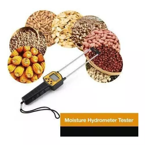 KERRO Grain Moisture Meter Pin Type with LCD Display and 300 mm Measurement Depth, AR-991