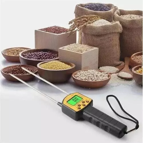 KERRO Grain Moisture Meter Pin Type with LCD Display and 300 mm Measurement Depth, AR-991