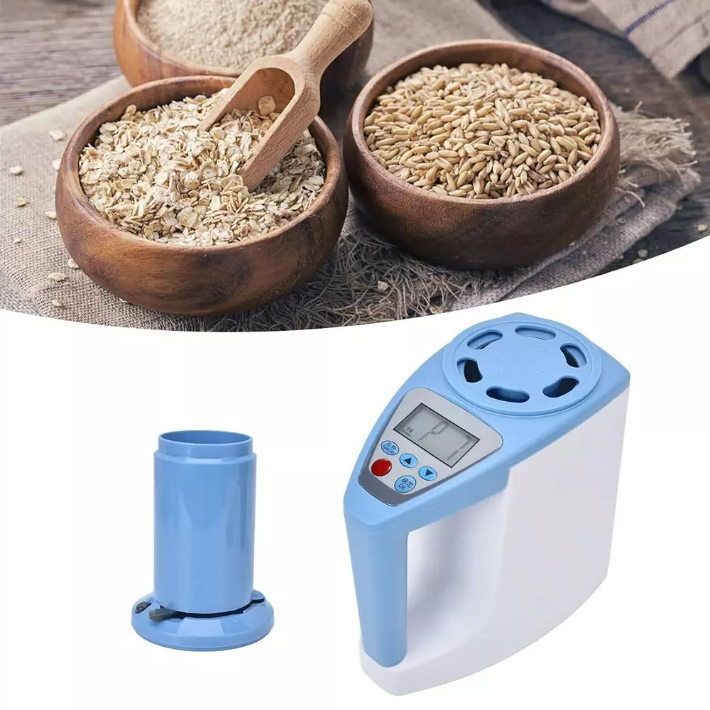 KERRO Grain Moisture Meter All-in-One with LCD Display, 157 mm Measurement Depth and 3-35% Measurement Range, DM-1G