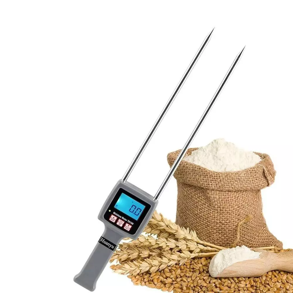 KERRO Grain Moisture Meter Pin Type with 300 mm Measurement Depth and ±0.1% Accuracy, TK100