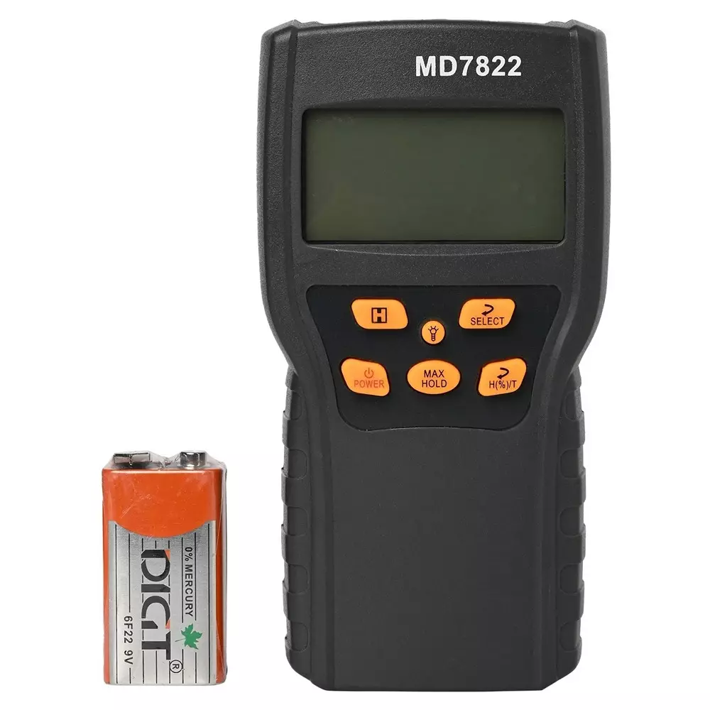 KERRO Grain Moisture Meter Pin Type with LCD Display, 40 mm Measurement Depth and 8-20% Range, MD7822